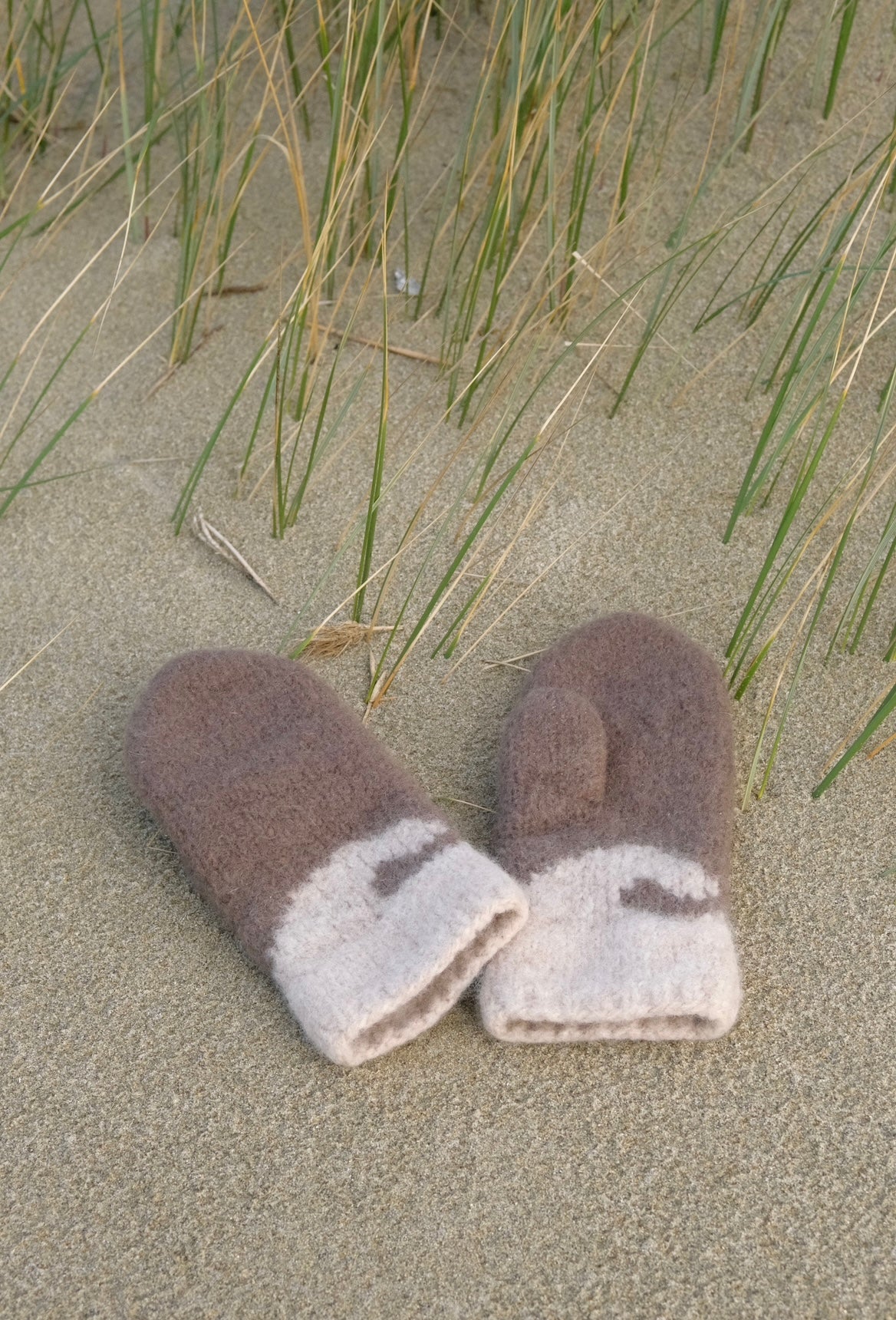 bølge - tovet votter