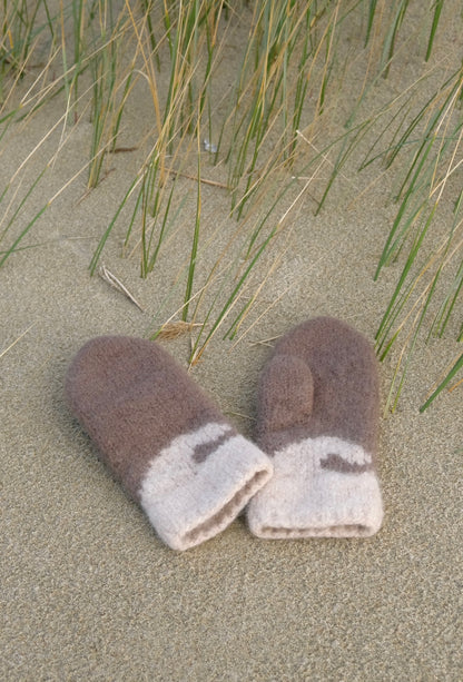 bølge - tovet votter