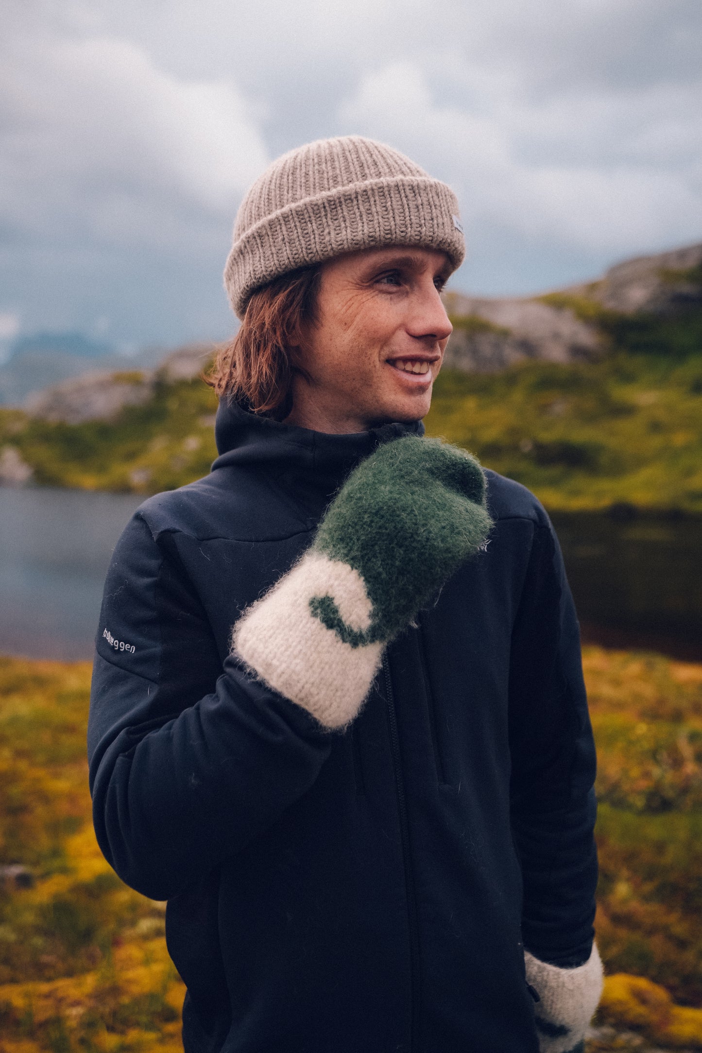 bølge - tovet votter